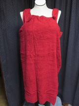 &quot;&quot;RED  - WRAP AROUND BATH TOWEL WITH ARM HOLES&quot;&quot; - NEW - SIZE 1 X - COVE... - $12.89