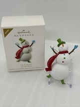 2011 Hallmark Ornament Let It Snow! Repaint Special Edition Snowman Red Scarf - £9.58 GBP