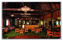 Black Marlin Tiki Bar Yanuca Island Resort Fiji UNP Chrome Postcard S13 - £4.40 GBP