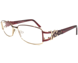 Cazal Eyeglasses Frames MOD.1028 COL.002 Red Gold Rectangular Full Rim 5... - £133.91 GBP