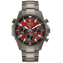 Bulova Men&#39;s Marine Star Red Dial Watch - 98B350 - $359.54