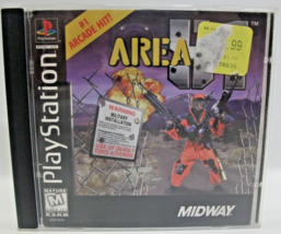 Area 51 PS1 PlayStation 1 Video Game Tested Works Black Label No Back Cover Art - $21.90