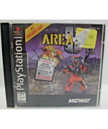 Area 51 PS1 PlayStation 1 Video Game Tested Works Black Label No Back Cover Art - $21.90