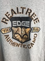 Realtree Edge Men&#39;s T-Shirt Short Sleeve - Authentic Camo Gray - Sz Larg... - £11.77 GBP