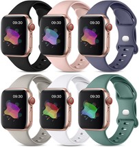 Maledan 6 Pack Bands Compatible with Apple Watch Band 40mm 38mm 44mm 42m... - £28.73 GBP