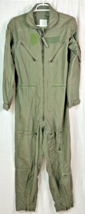 ~VTG Flight Suit Flyer Men&#39;s Summer CWU 27/P Aramid Coveralls 38R Sage G... - £54.40 GBP