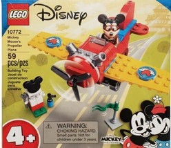 LEGO DISNEY 10772 Mickey Mouse&#39;s Propeller Plane Building Kit 59 Pcs Pla... - £13.93 GBP