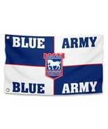 Blue Army Flag Ipswich Town Football Club Flag 3x5ft Banner Polyester - $17.00+