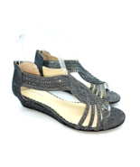 Charter Club Ginifur Wedge Sandals- Pewter, US 5.5M *USED* - £11.30 GBP