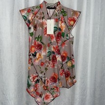 Zara Women&#39;s Floral Top Blouse Size Xs Nwt - £27.29 GBP