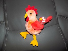 Ty Beanie Baby Original Retired Doodle Rooster 1996 NEW - £17.45 GBP