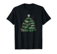 Hot Wheels - Car Holiday Christmas Tree T-Shirt Medium Black - $16.99