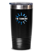 20 oz Tumbler Stainless Steel Insulated Funny I&#39;m Thinking Chess Game  - £23.85 GBP