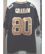 JIMMY GRAHAM New Orleans Saints Jersey #80 Reebok On Field NFL Men&#39;s Siz... - $527.96 MXN