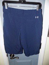 Under Armour Blue Heat Gear Loose Casual Shorts Size YLG Boy&#39;s EUC - £14.33 GBP
