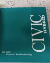 2009 HONDA CIVIC HYBRID Models Electrical Troubleshooting Manual EWD - $19.99