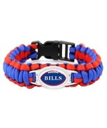 Buffalo Bills NFL Paracord Woven Snap Buckle Bracelet NEW Free Shipping - £6.26 GBP