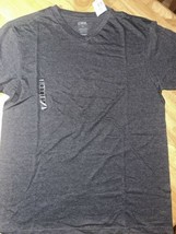 Large CSG Mens T-Shirt 100% Cotton V-Neck Short Sleeve Solid Heather Gra... - £10.38 GBP