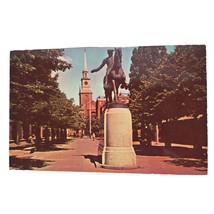 Postcard Paul Revere Park Old North Church And Statue Of Paul Revere Bos... - £5.42 GBP