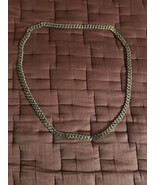 A Long 19”Brass  Chain Necklace 18&quot; Long  15x10 mm Links - £29.21 GBP