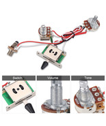 Electric Guitar Metallic Wiring Harness Prewired Kit 3 Way Switch Pots Set - £15.72 GBP