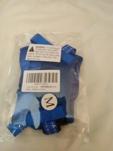 Dog Muzzle Mouth Cover Anti Bite Barking Chewing Mesh Blue Size Medium  - $7.92
