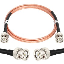 Bnc Cable 6Ft, 50 Ohm Bnc Cable Bnc Male To Bnc Male Cable Bnc Rg316 Antenna Cab - £18.75 GBP