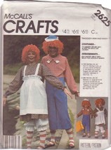 McCALL&#39;S PATTERN 2625 ADULT’S RAGGEDY ANN &amp; ANDY COSTUME SIZE MD - £3.08 GBP