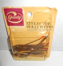 Vintage 1982 Goody Electric Hot Roller Curler Pins Clamps 12 Pins 3 Sizes - £8.96 GBP