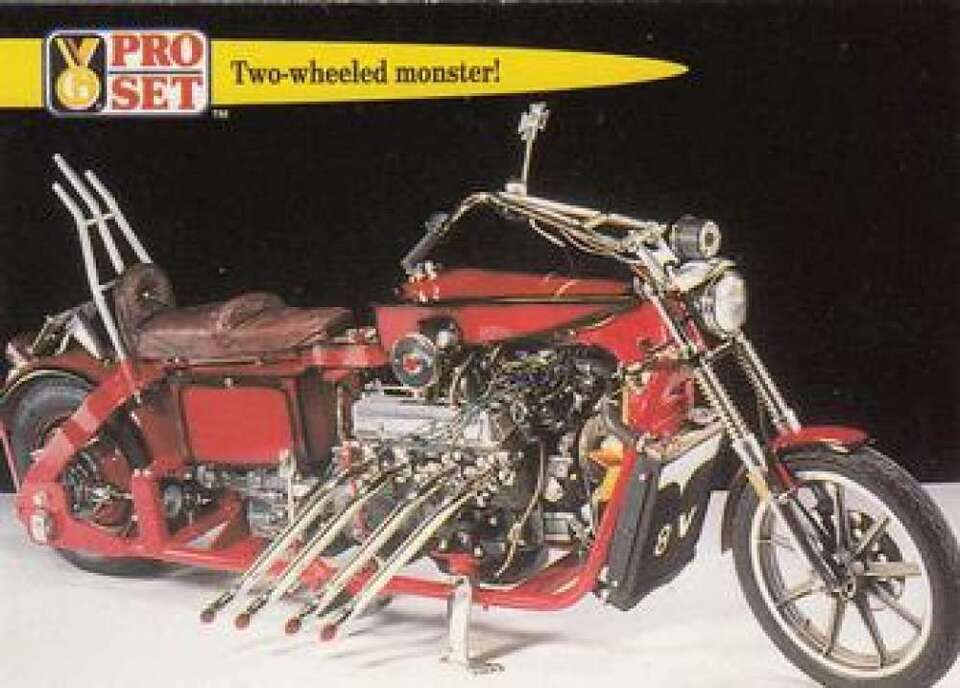 1992 Pro Set Guinness Book Of Records #6 Two-wheeled monster! NM-MT - $1.67