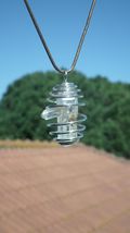 Double terminated Quartz pendant - $13.92