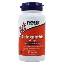 NOW Foods Astaxanthin Cellular Protection 4 mg., 90 Softgels - £16.44 GBP