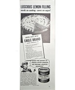 Luscious Lemon Filling Bordens Eagle Brand Recipe 1947 Vintage Print Ad - $11.53