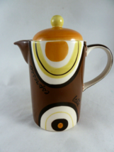 Hues N Brews 6&quot; Teapot for one Brown espresso Java Mocha - £15.49 GBP