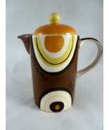 Hues N Brews 6&quot; Teapot for one Brown espresso Java Mocha - $27.14 CAD