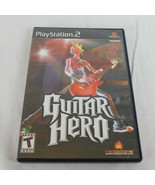 Playstation 2 Guitar Hero Video Game W/Manual Minor Disc Damage -TESTED/... - £3.14 GBP