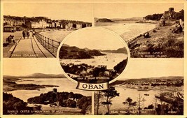 Vintage Valentine&#39;s &amp; Son &quot;Phototype&quot; POSTCARD-MULTI-VIEWS Of Oban,Scotland BK34 - £3.16 GBP