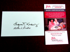 Gene Krantz Milton Windler Flight Directors Nasa Signed Auto Index Card Jsa 2 - $197.99