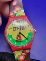 Vintage M&amp;M&#39;s 1994 Engraved Special Edition Watch Floating M&amp;M No Battery - $18.65