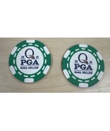 PGA Championship 2025  Clay Poker Chip Green Poker Chip - 1pc - $4.25