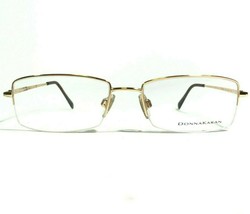 Donna Karan Eyeglasses Frames DK3520 1001 Shiny Gold Rectangular 55-17-135 - £43.96 GBP