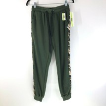 Nicole Miller Sport Womens Jogger Sweatpants Camouflage Green Pockets Size S - £23.10 GBP