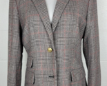 J Crew Womens Hacking Jacket Blazer Glen Plaid Wool w. Elbow Patches 593... - £55.66 GBP