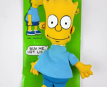 Vintage Bart Simpson Plush Rag Doll Dan Dee 1990 Buy Me Not Lisa 10 inch... - $31.67