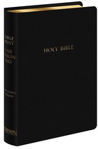 Holy Bible: King James Version, Wide Margin, Black Genuine Leather [Pape... - £65.78 GBP