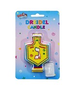 Izzy &#39;n&#39; Dizzy Dreidel Shaped Candle with Stand - Hanukkah Party Decorat... - $128.99 MXN