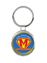 Con Jesús Soy Supermamá : Gift Keychain Spanish Mother Day Christian Catholic - £6.40 GBP