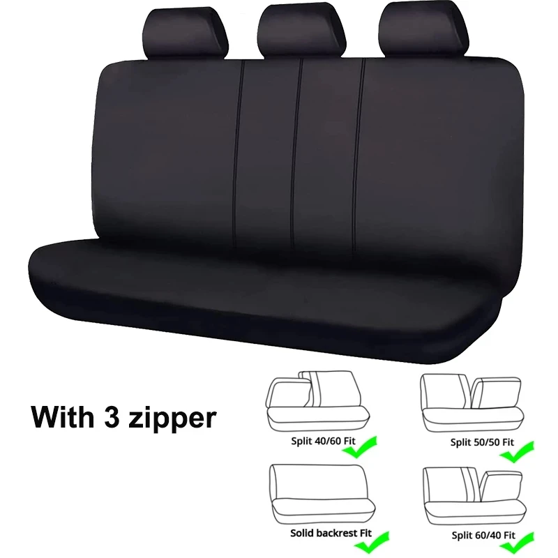 AUTO PLUS Universal Polyester Rear Seat Covers Fit for Most Car SUV Truck Van - £20.98 GBP+