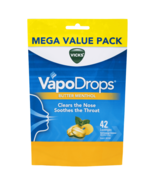 Vicks VapoDrops Lozenges Mega Value 42 Pack Butter Menthol - $101.46 CAD