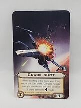 Star Wars X-Wing Miniatures Game Alternative Art Crack Shot Promo Card - $9.75 CAD